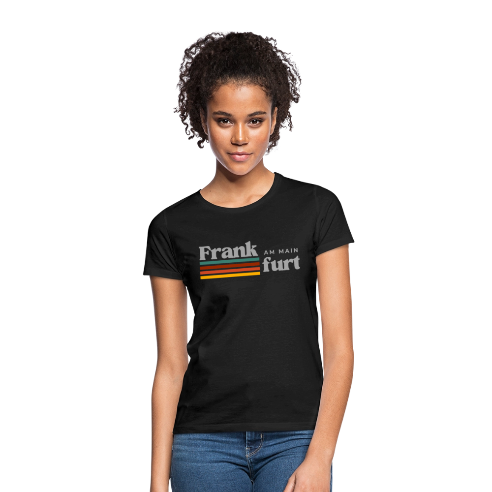 T-Shirt Ladies Frankfurt (Main) "Retro" - Schwarz