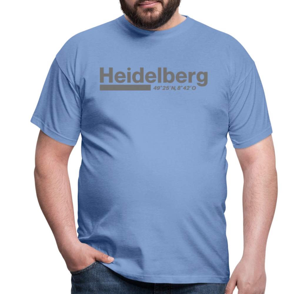 T-Shirt Heidelberg "Bold GPS" - carolina blue