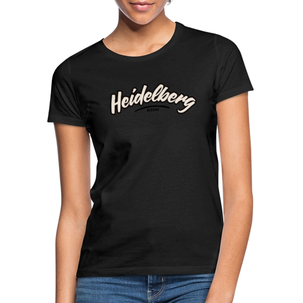 T-Shirt Ladies Heidelberg "Graffiti Tag" - Schwarz