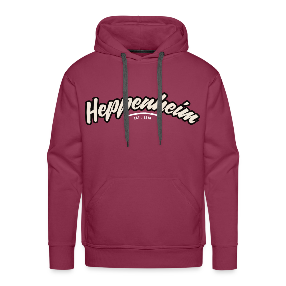 Hoodie Heppenheim "Graffiti Tag White" - Bordeaux