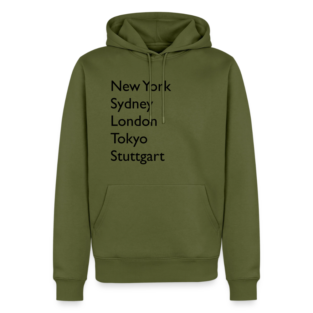 Hoodie Stuttgart "Metropolen Big" Dark Edition - Khaki