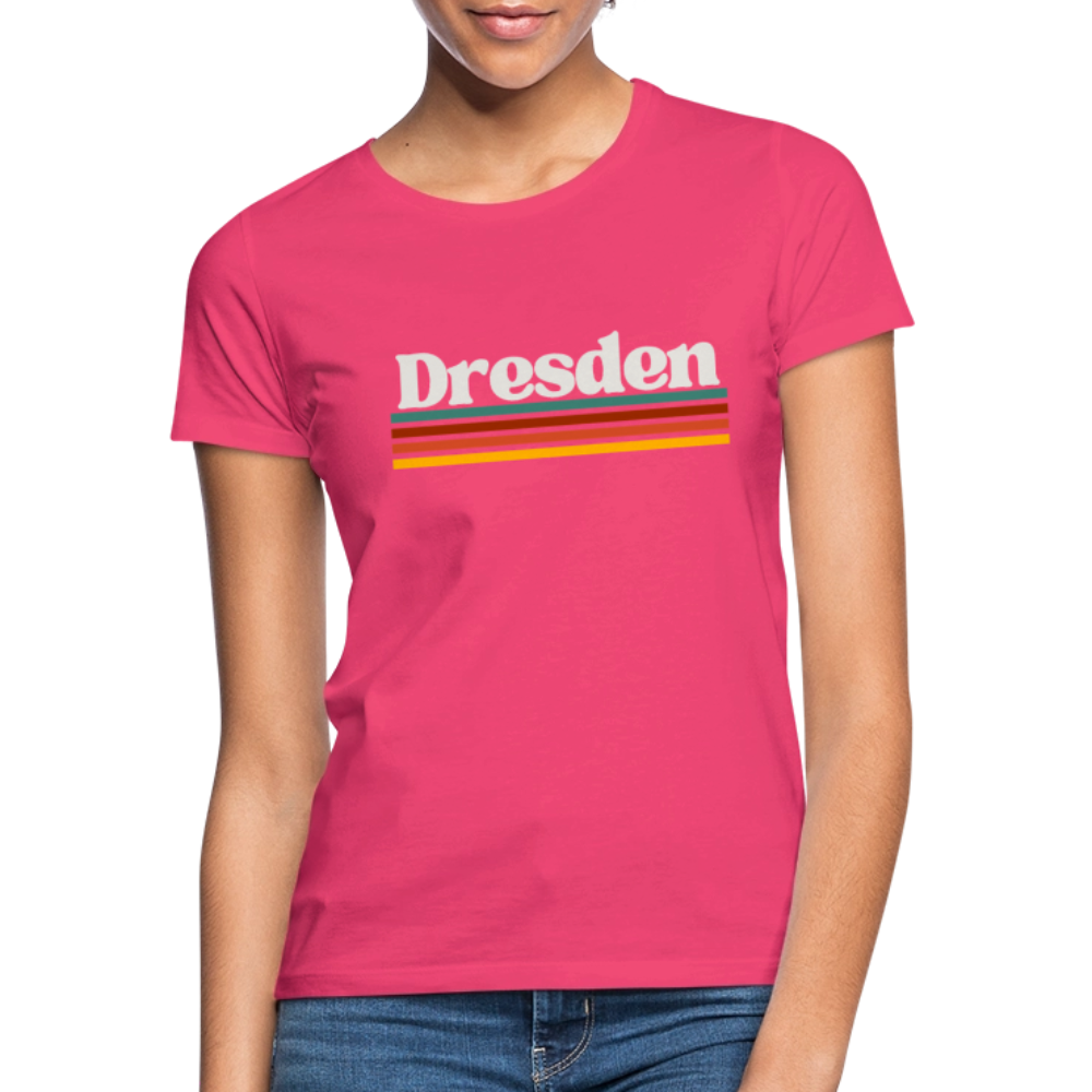 T-Shirt Ladies Dresden "Retro" - Azalea