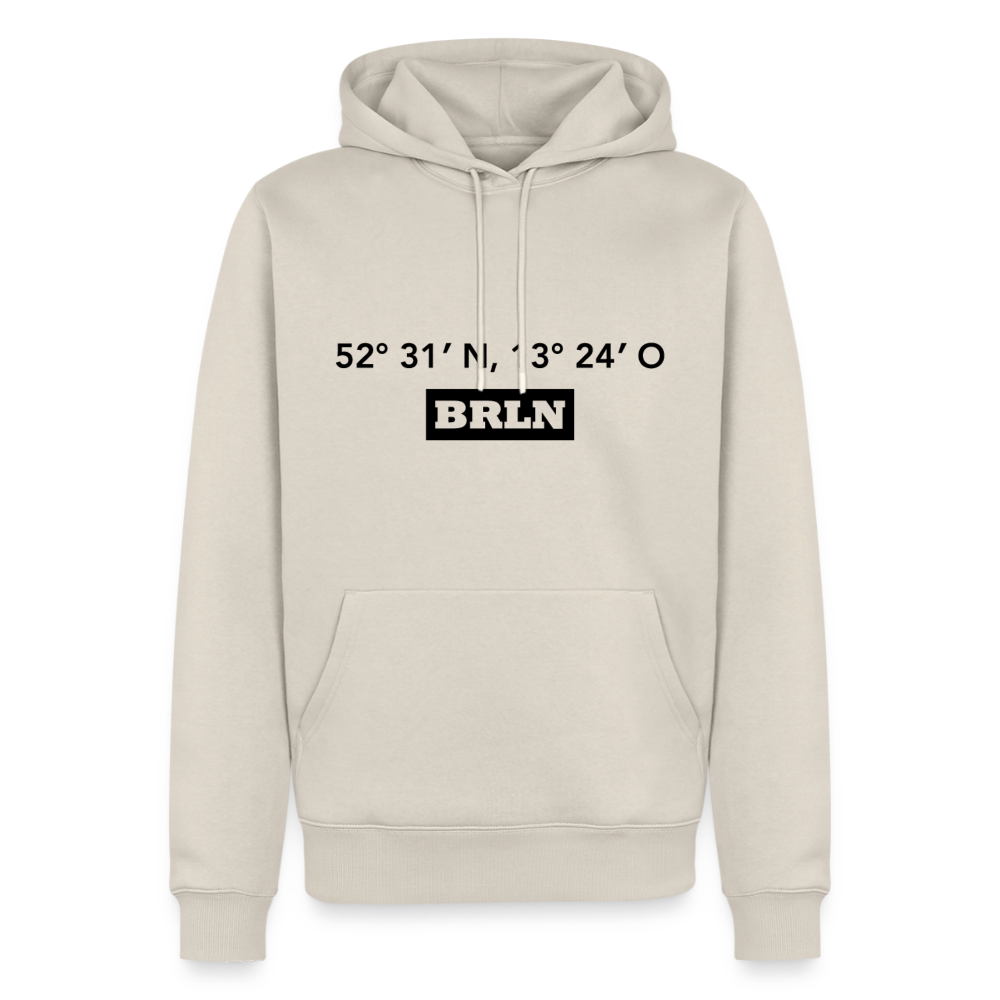 Hoodie Berlin "BRLN GPS" Dark Edition - Beige
