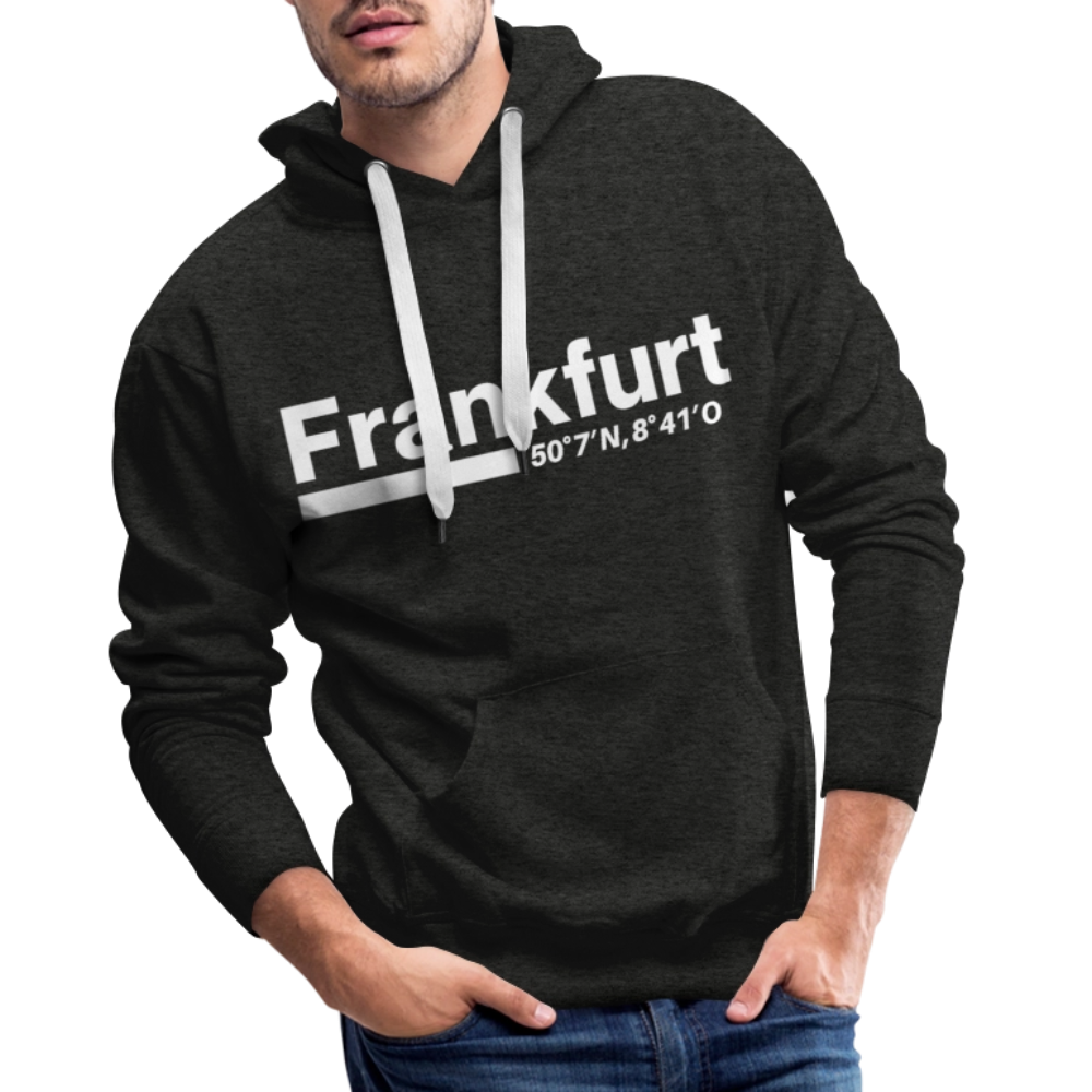 Hoodie Frankfurt (Main) "Bold GPS White" - Anthrazit