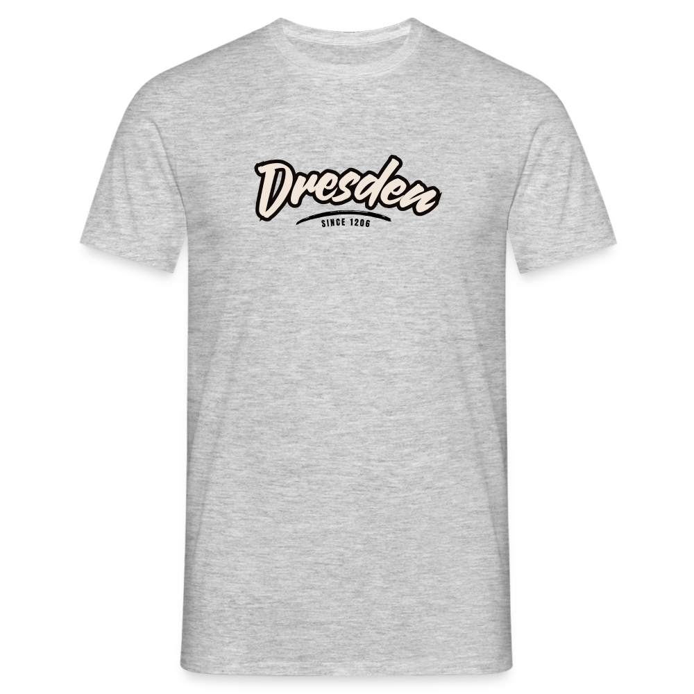 T-Shirt Dresden "Graffiti Tag" - Grau meliert