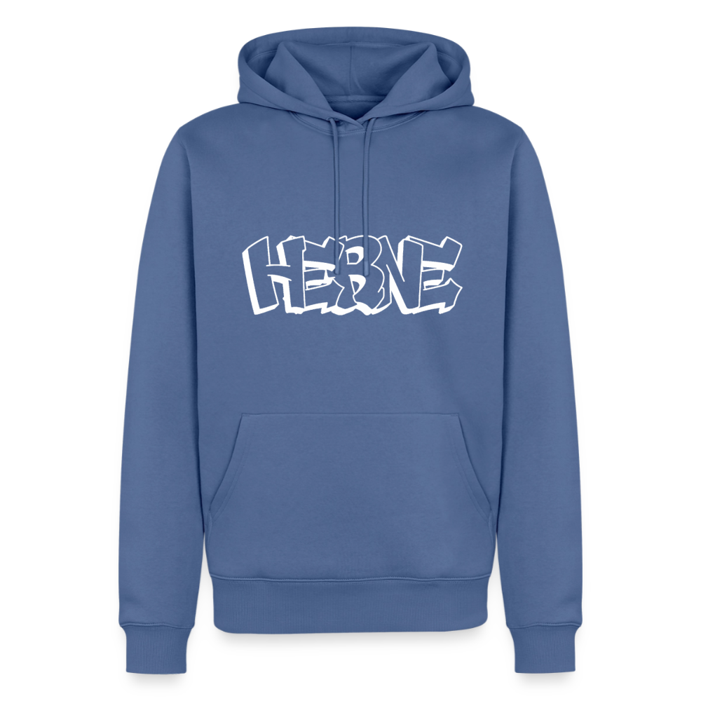 Hoodie Herne "Graffiti" Bright Edition - Taubenblau