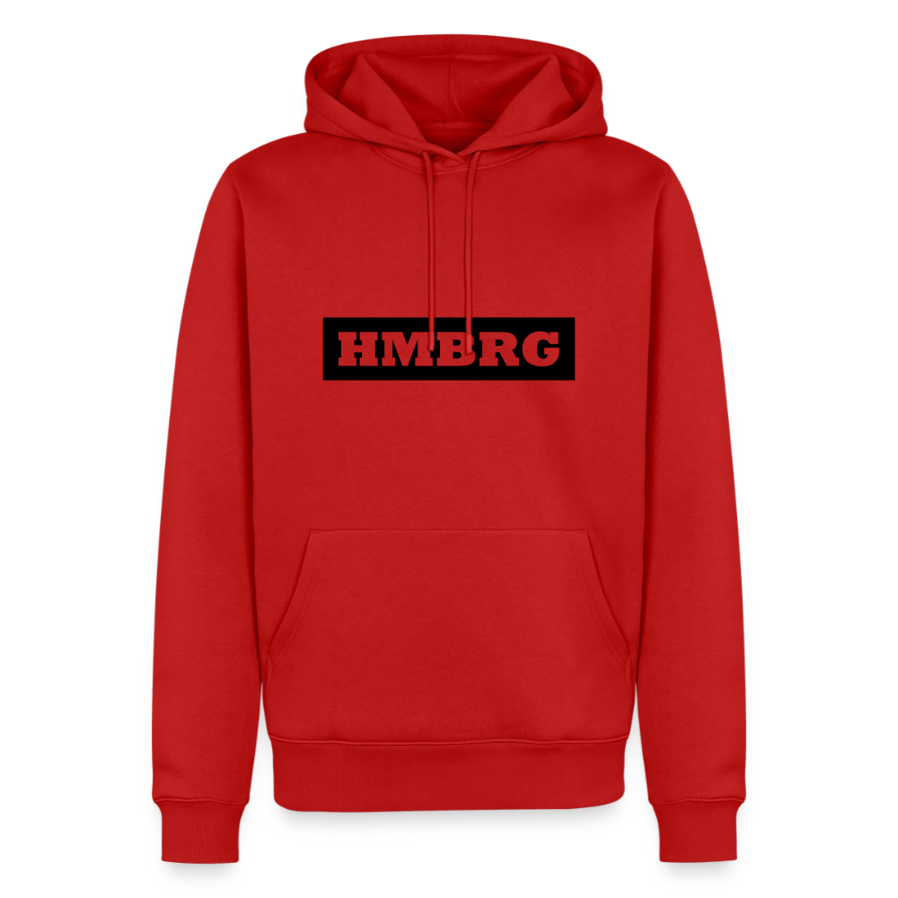 Hoodie Hamburg "HMBRG" Dark Edition - Rot