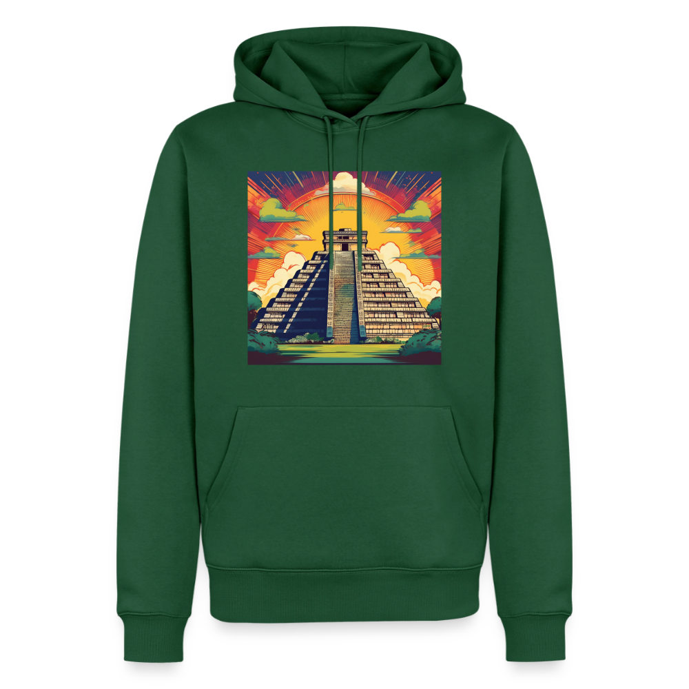 Hoodie Mexico "Pyramide" - Flaschengrün
