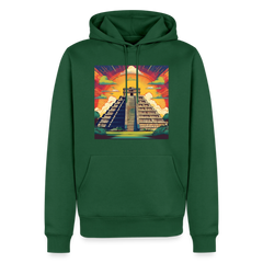 Hoodie Mexico "Pyramide" - Flaschengrün
