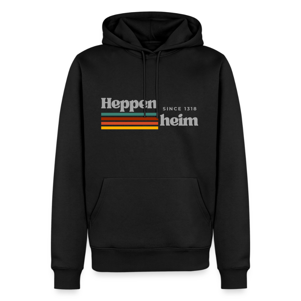 Hoodie Heppenheim "Retro" - Schwarz