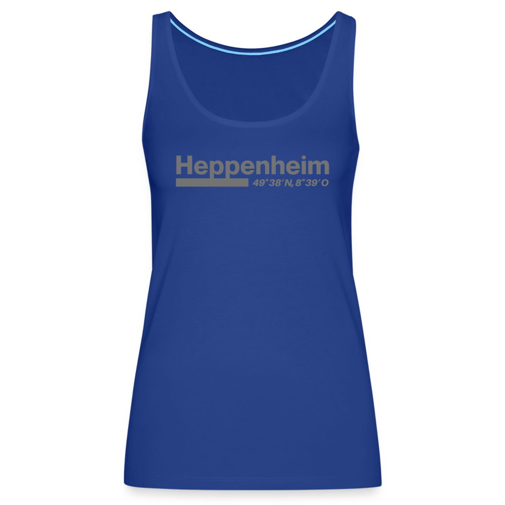 Tanktop Ladies Heppenheim "Bold GPS" - Königsblau