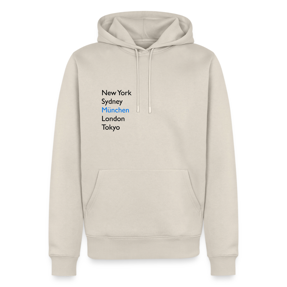 Hoodie München "Metropolen" Dark Edition - Beige
