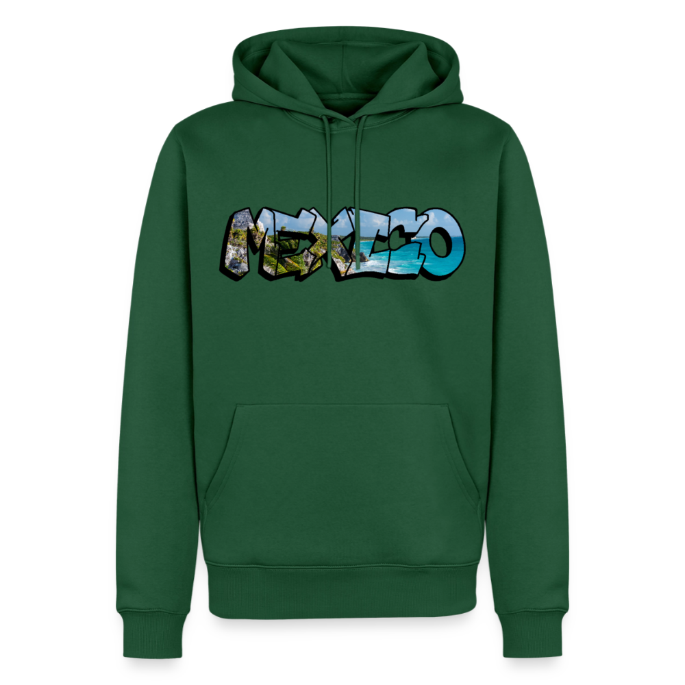 Hoodie Mexico Graffiti "Riviera" - Flaschengrün