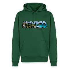 Hoodie Mexico Graffiti "Riviera" - Flaschengrün