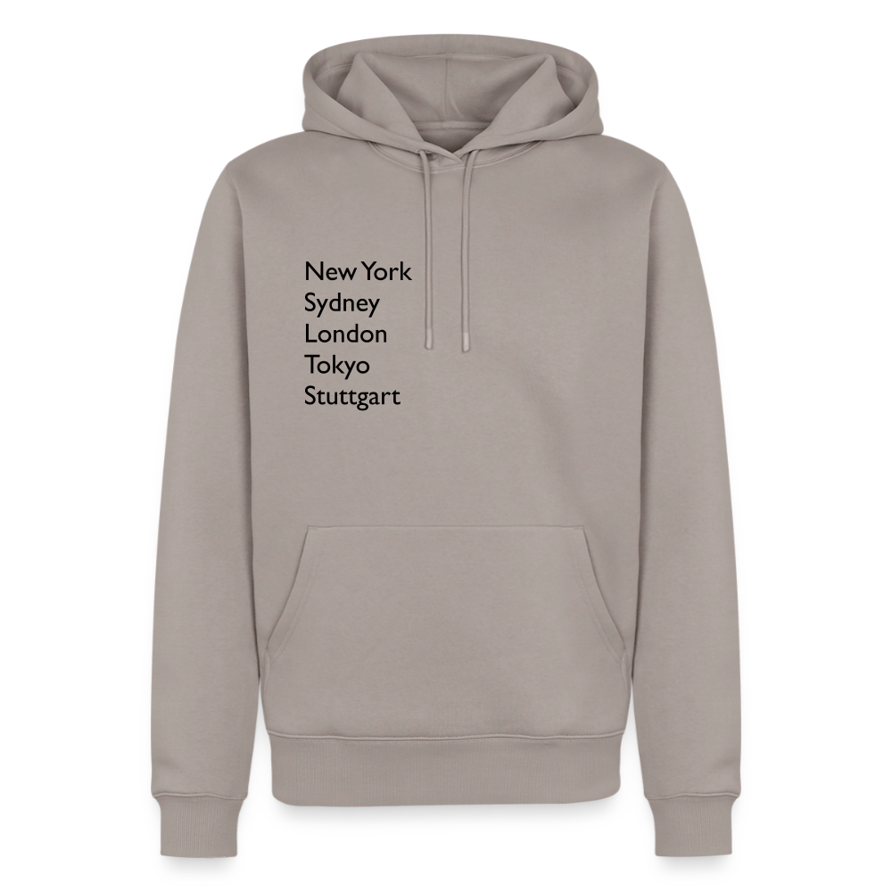 Hoodie Stuttgart "Metropolen" Dark Edition - Taupe