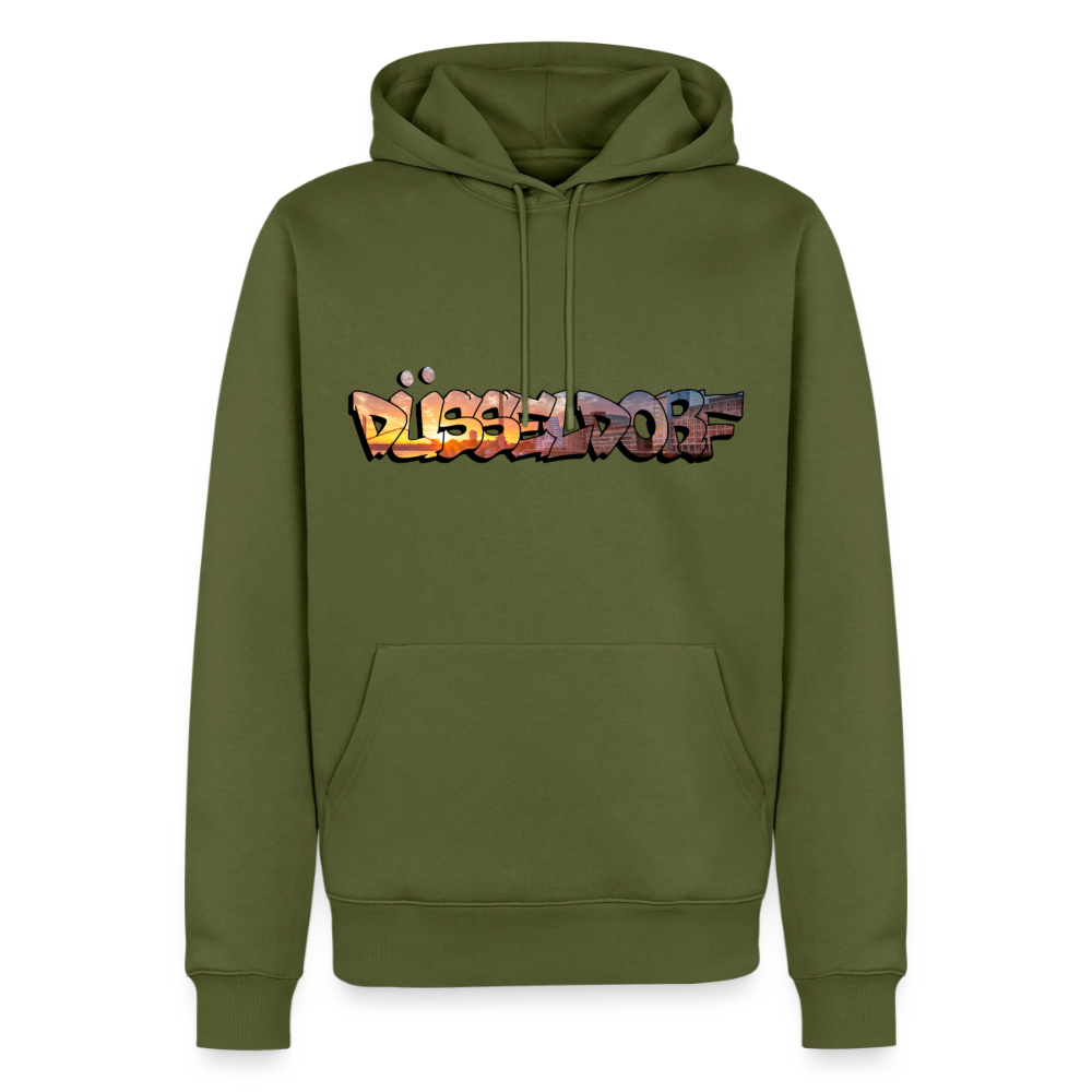 Hoodie Düsseldorf "Skyline Sunset" - Khaki