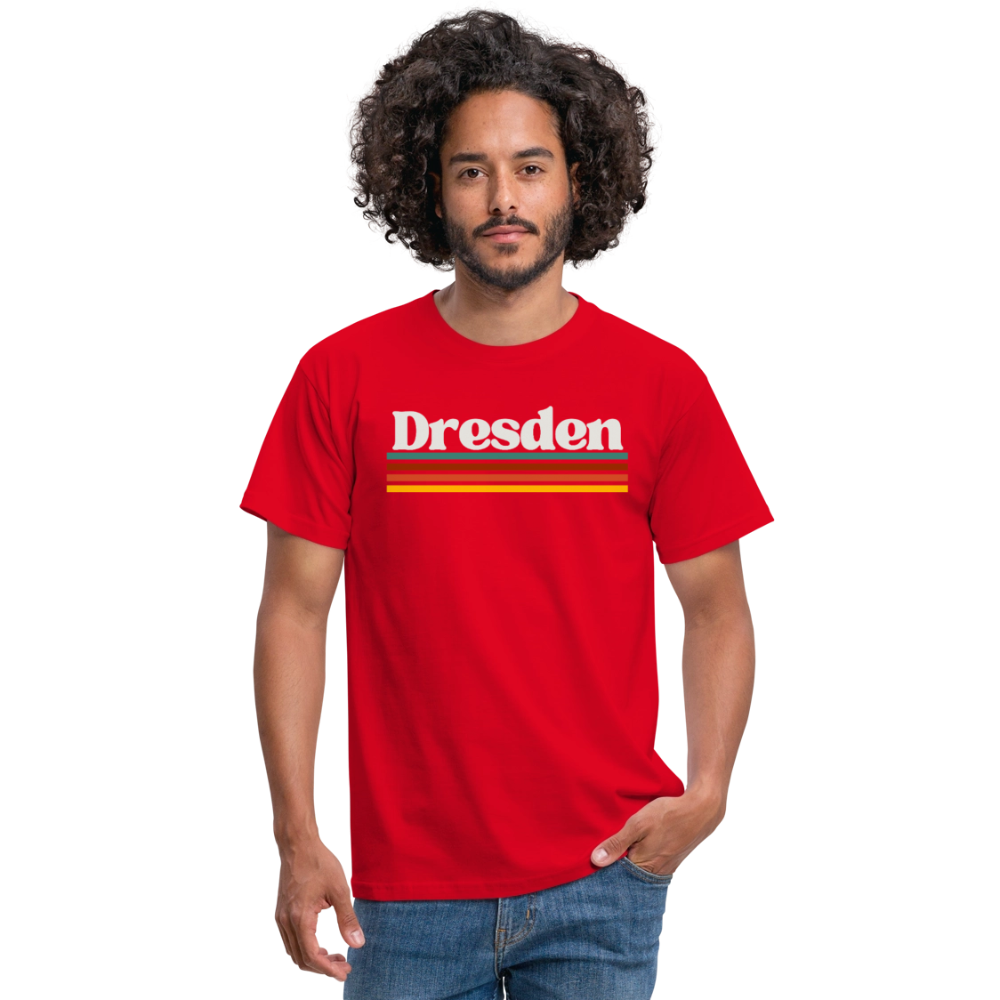 T-Shirt Dresden "Retro" - Rot