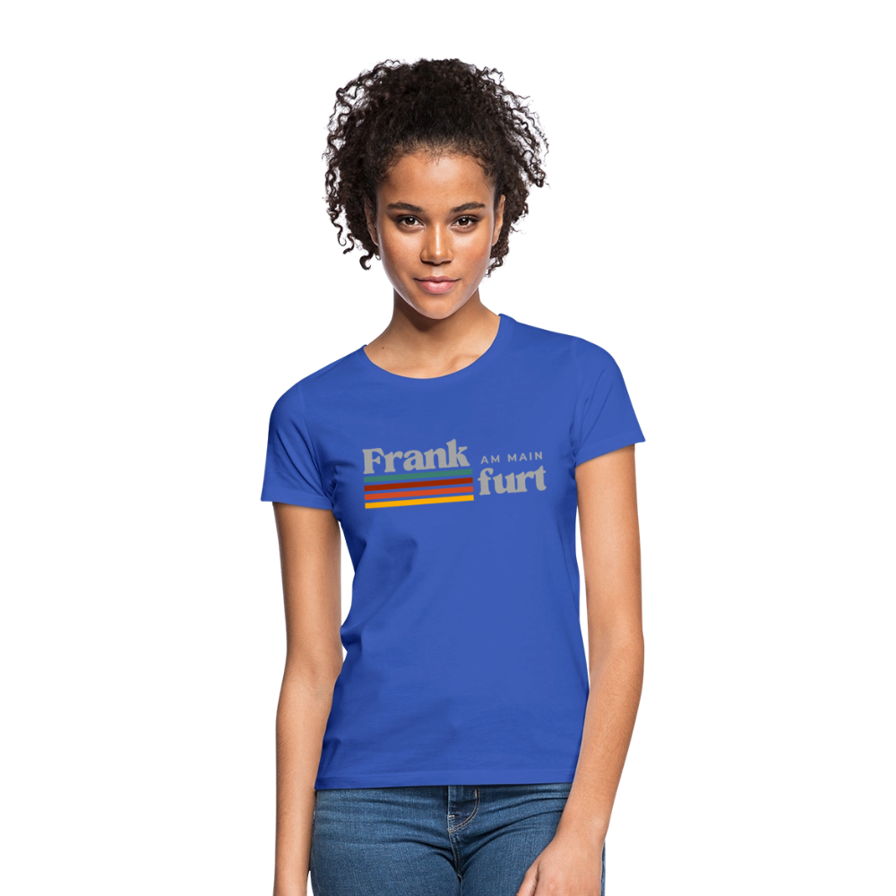 T-Shirt Ladies Frankfurt (Main) "Retro" - Royalblau