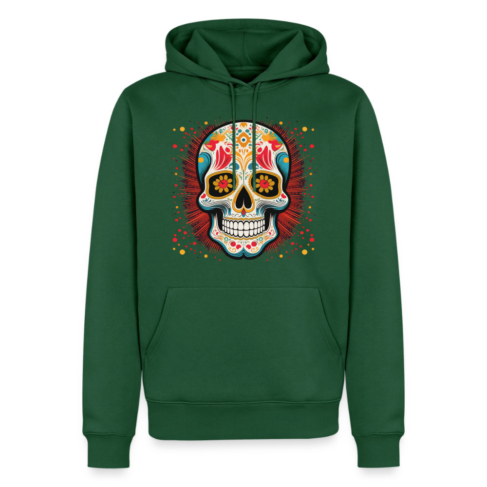 Hoodie Mexico "Craneo Dos" - Flaschengrün