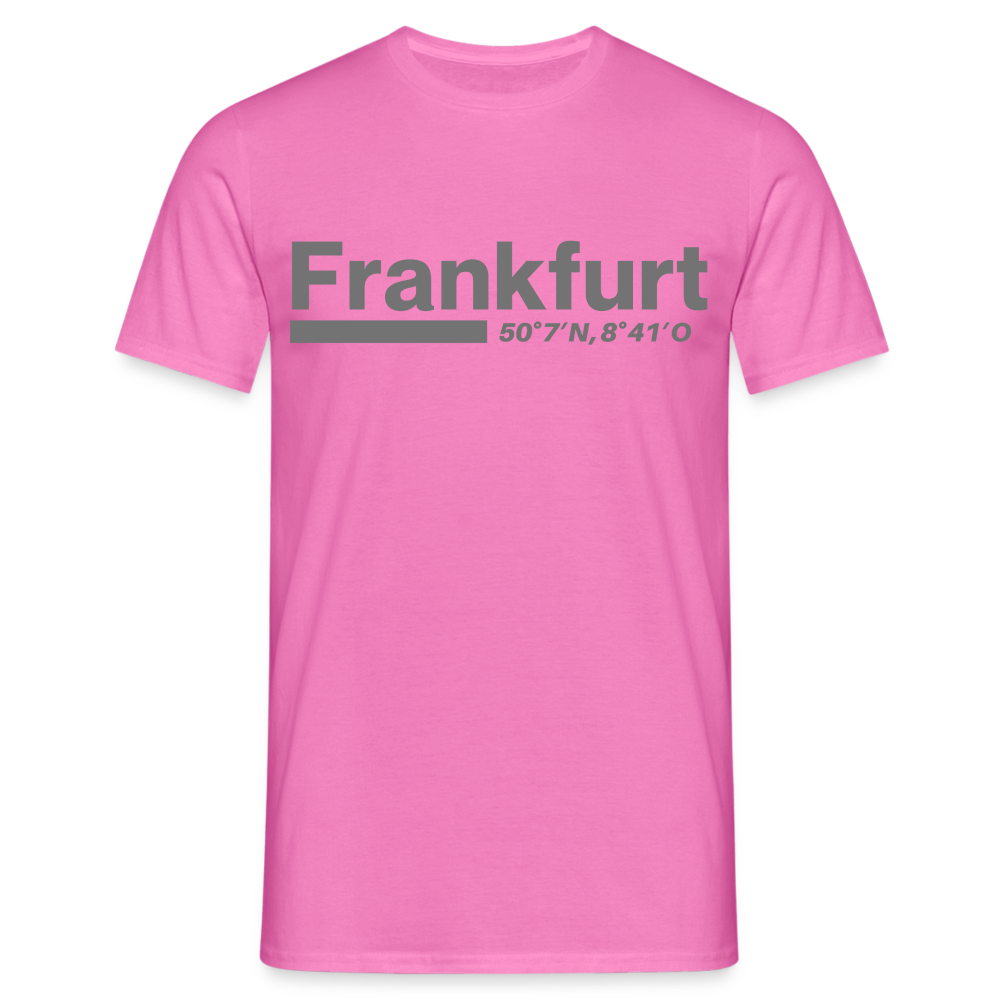 T-Shirt Frankfurt (Main) "Bold GPS" - Pink