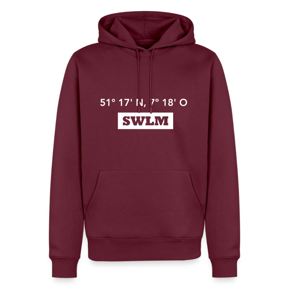 Hoodie Schwelm "SWLM GPS" Bright Edition - Burgunderrot