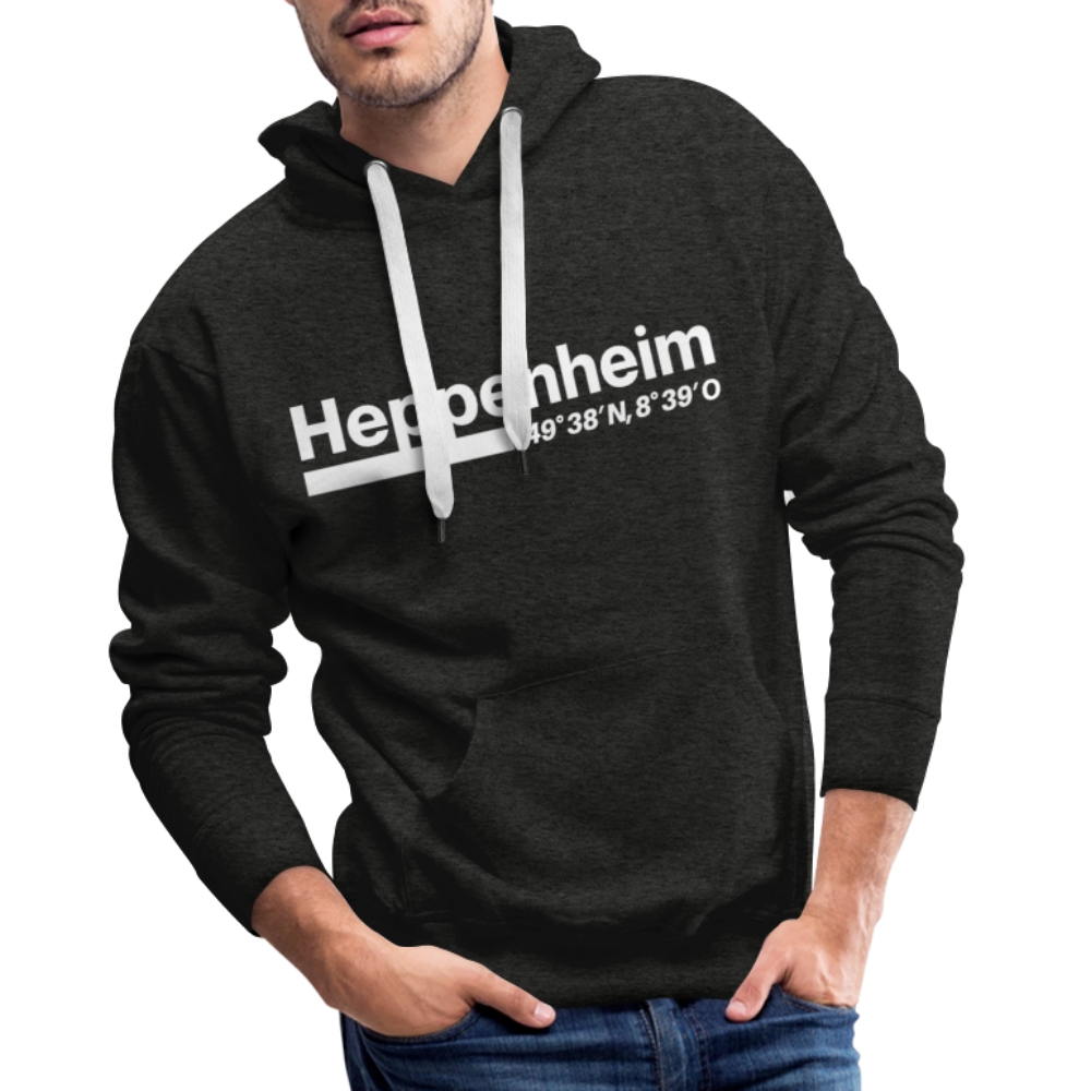 Hoodie Heppenheim "Bold GPS White" - Anthrazit