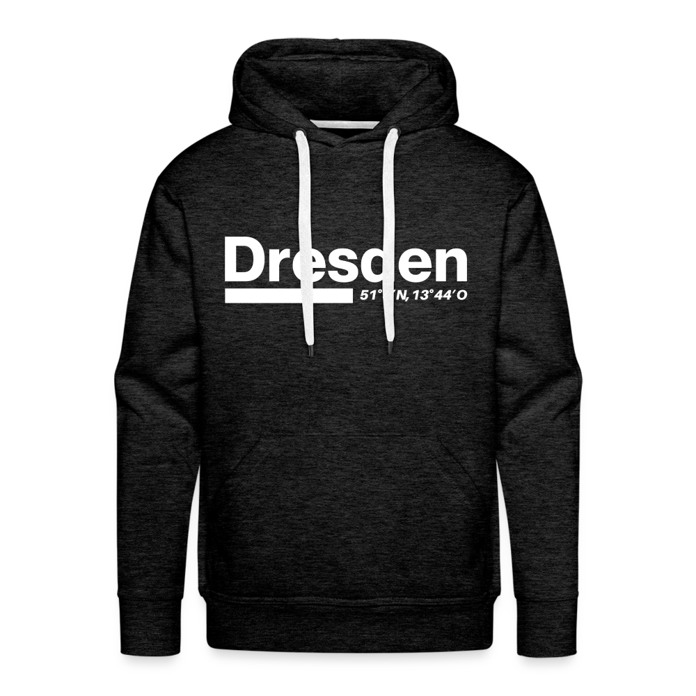 Hoodie Dresden "Bold GPS White" - Anthrazit