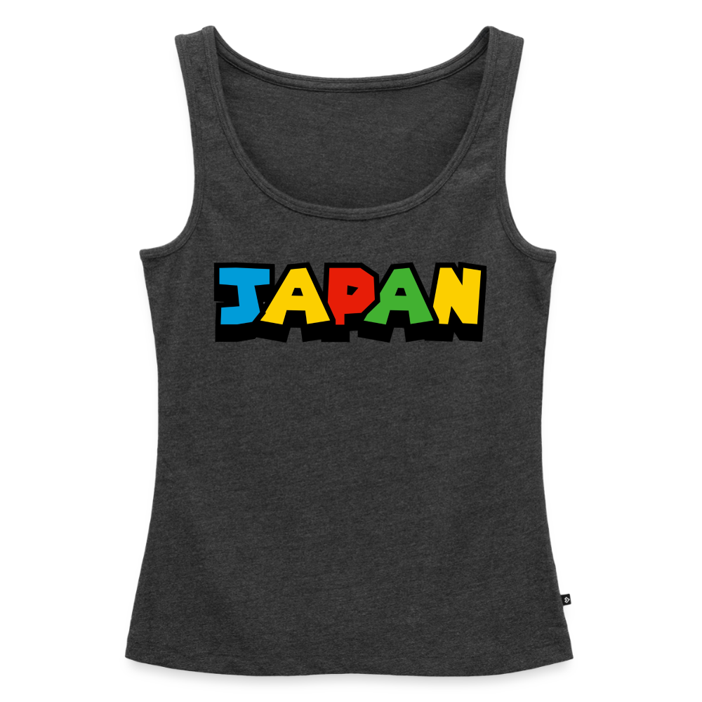 Tanktop Ladies Japan "Mario Style" - Anthrazit meliert