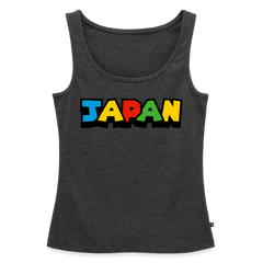 Tanktop Ladies Japan "Mario Style" - Anthrazit meliert