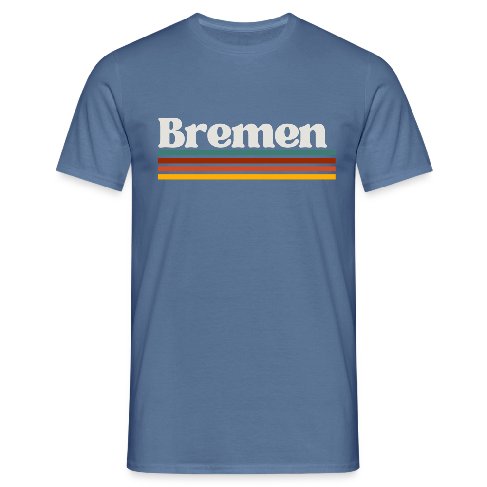 T-Shirt Bremen "Retro" - Taubenblau 