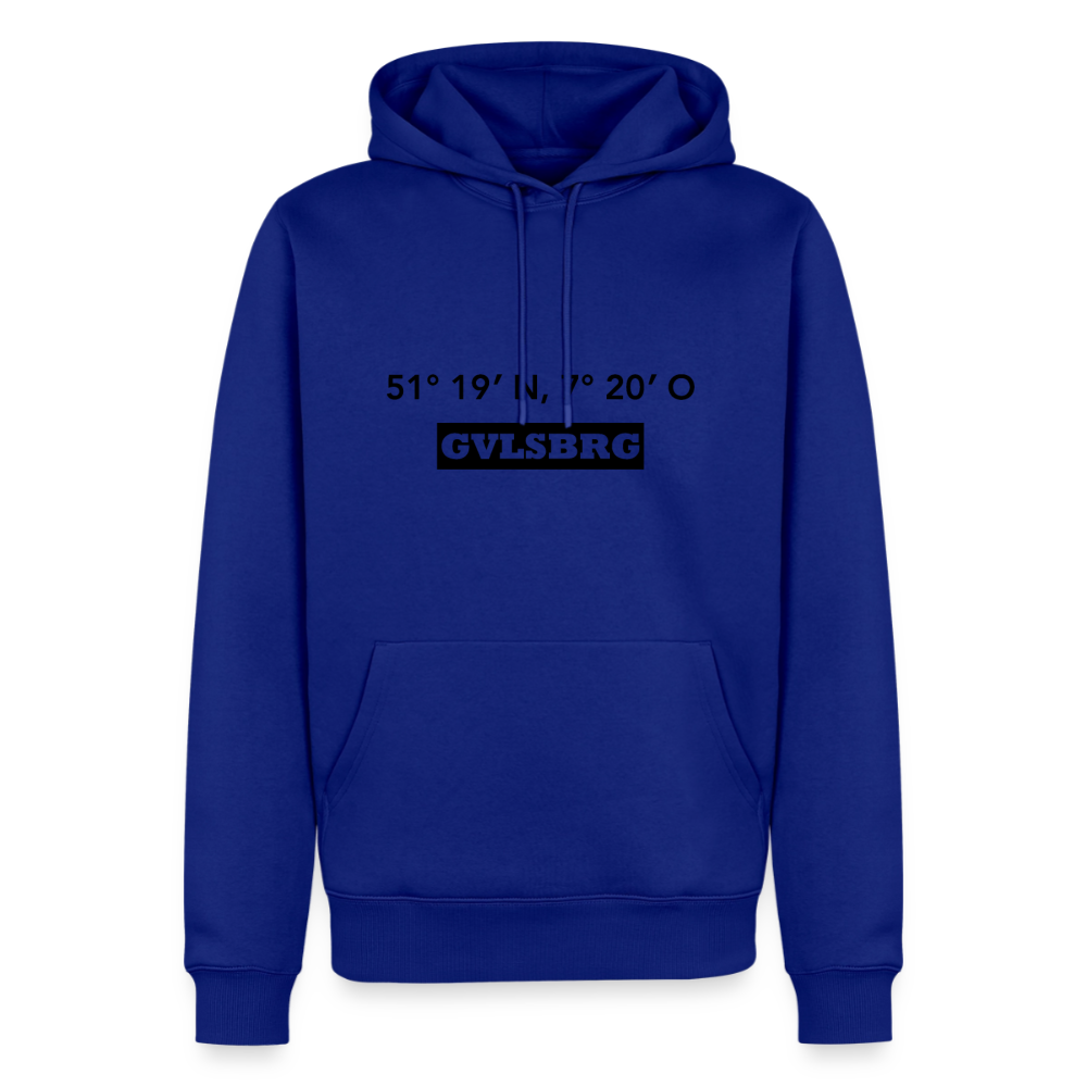 Hoodie Gevelsberg "GVLSBRG GPS" Dark Edition - Royalblau