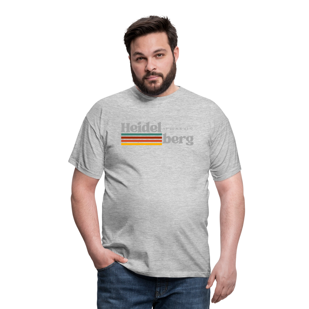 T-Shirt Heidelberg "Retro" - Grau meliert