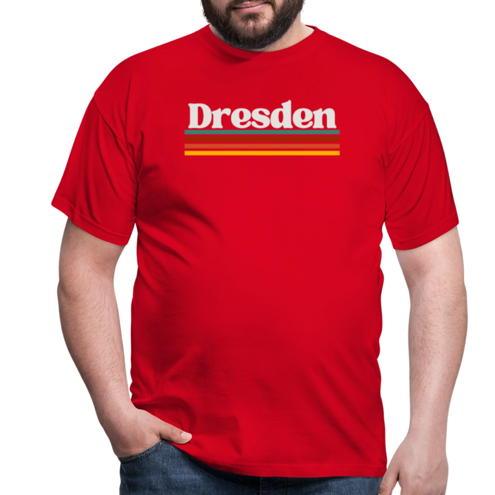 T-Shirt Dresden "Retro" - Rot