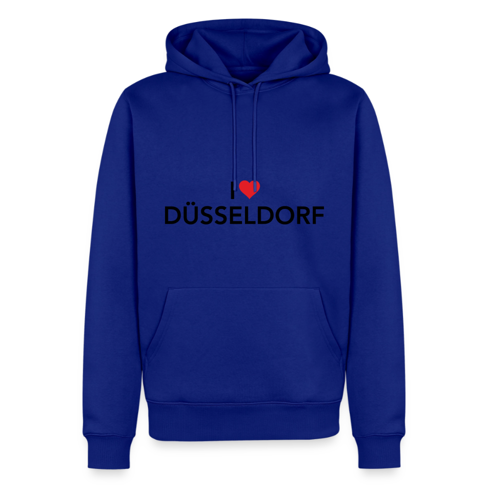 Hoodie "I Love Düsseldorf" Dark Edition - Royalblau
