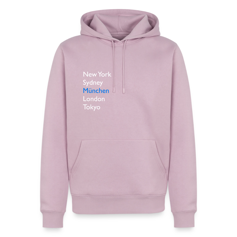 Hoodie München "Metropolen" Bright Edition - Altrosa