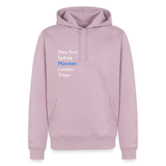 Hoodie München "Metropolen" Bright Edition - Altrosa