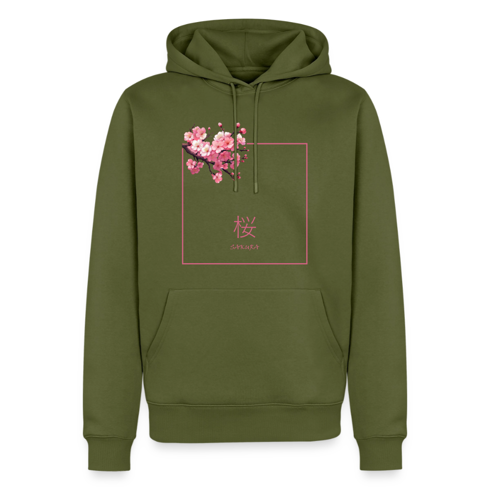 Hoodie Japan "Sakura" - Khaki