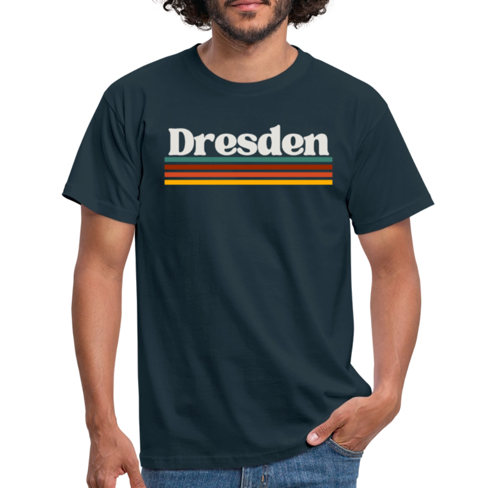 T-Shirt Dresden "Retro" - Navy