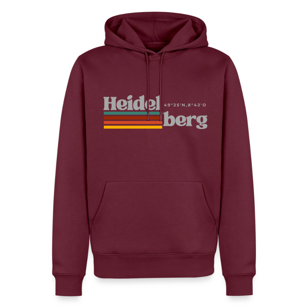 Hoodie Heidelberg "Retro" - Burgunderrot