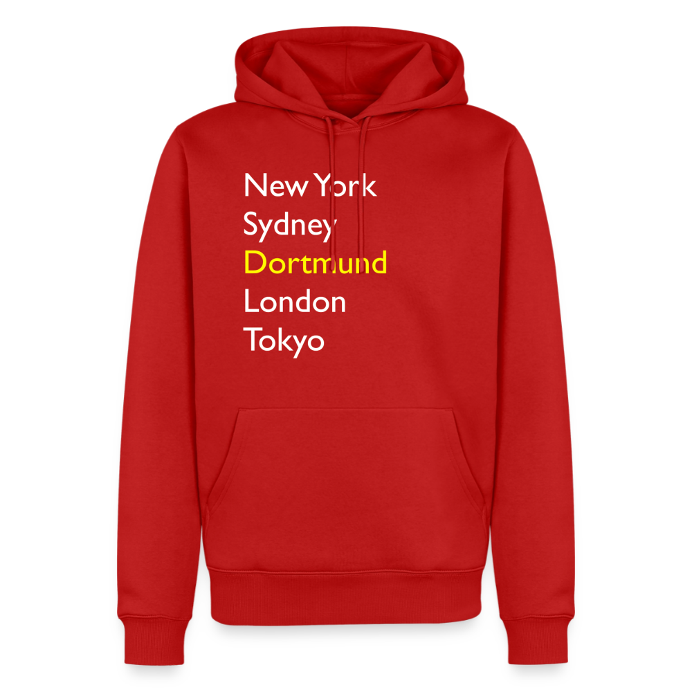 Hoodie Dortmund "Metropolen Big" Bright Edition - Rot