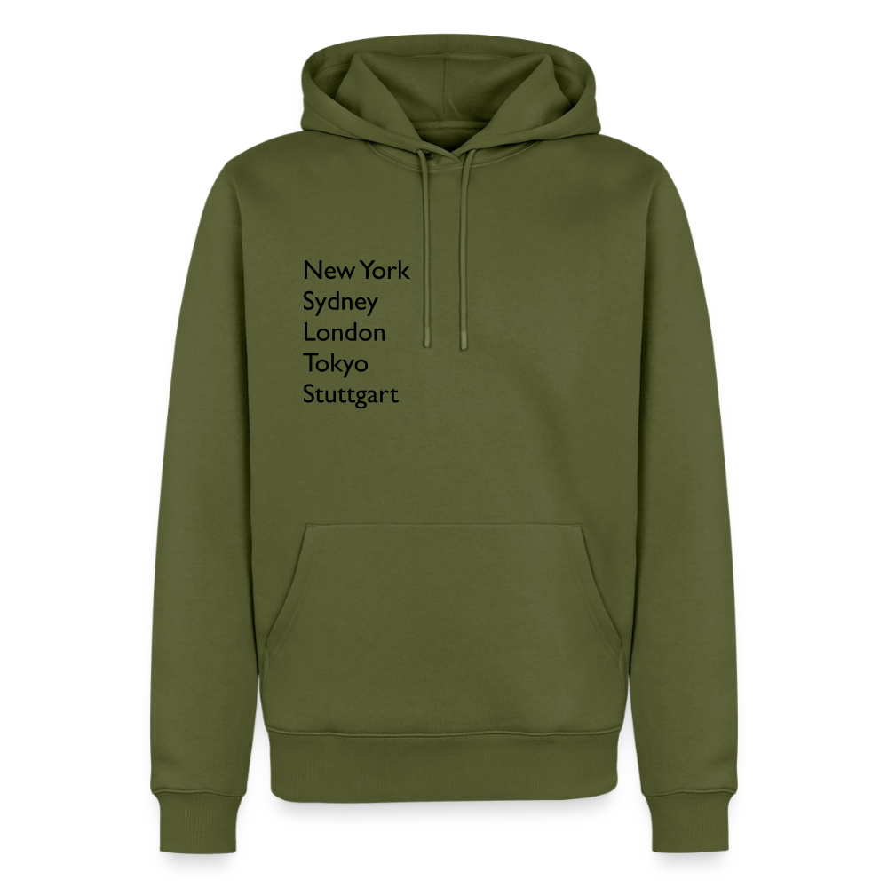 Hoodie Stuttgart "Metropolen" Dark Edition - Khaki