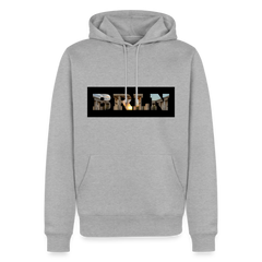 Hoodie Berlin "BRLN Brandenburger Tor" Dark Edition - Grau meliert