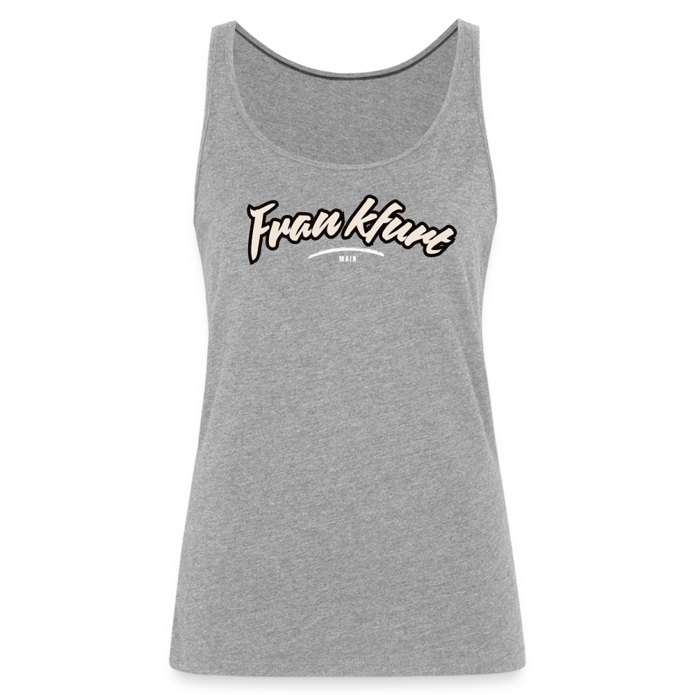 Tanktop Ladies Frankfurt (Main) "Graffiti Tag White" - Grau meliert