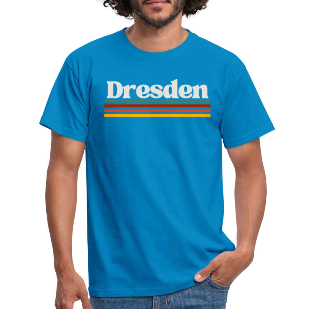 T-Shirt Dresden "Retro" - Royalblau