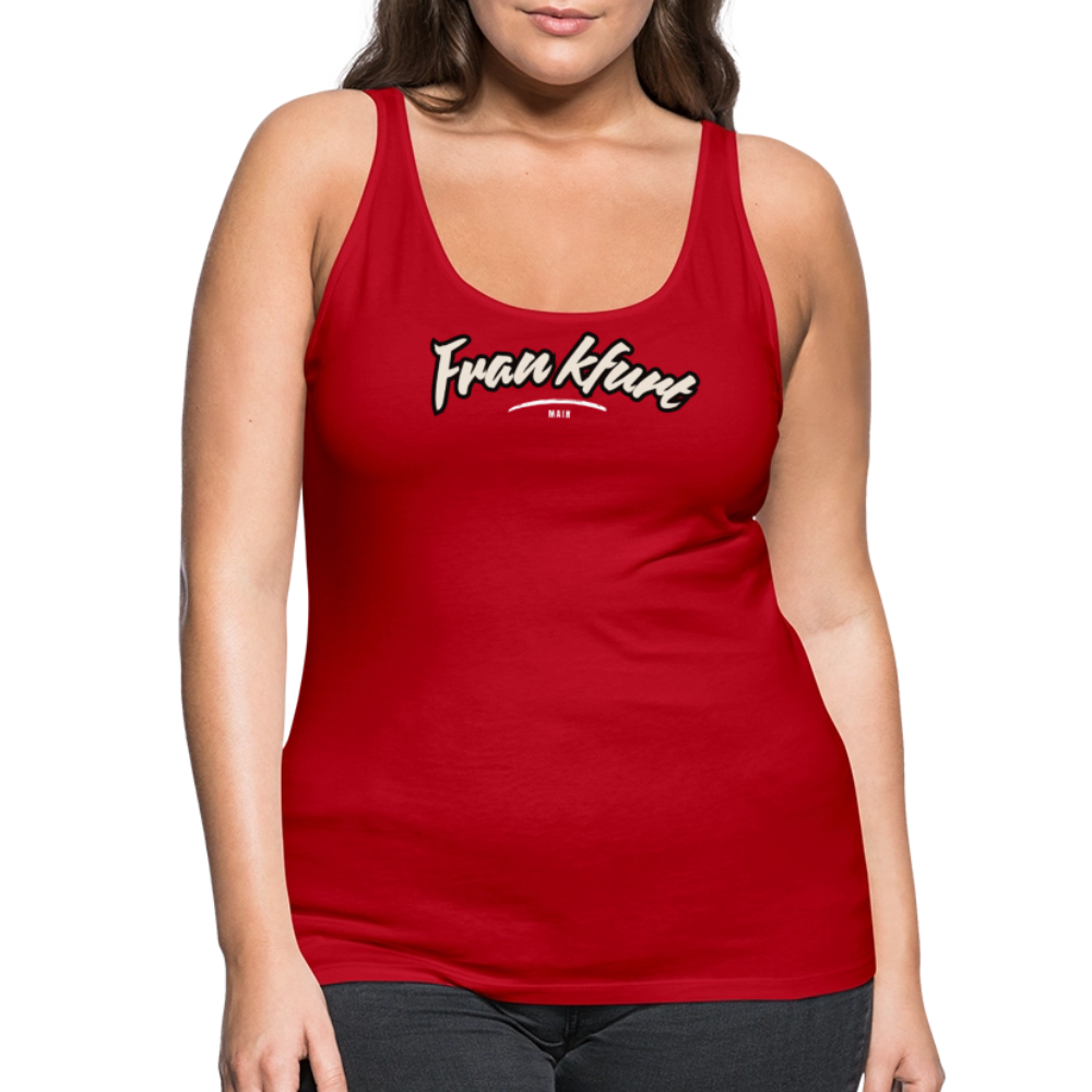 Tanktop Ladies Frankfurt (Main) "Graffiti Tag White" - Rot