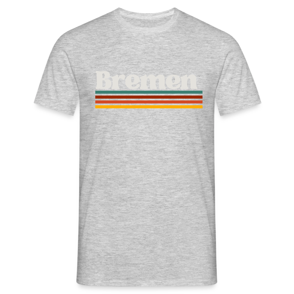 T-Shirt Bremen "Retro" - Grau meliert