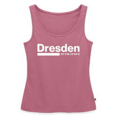 Tanktop Ladies Dresden "Bold GPS White" - Mauve