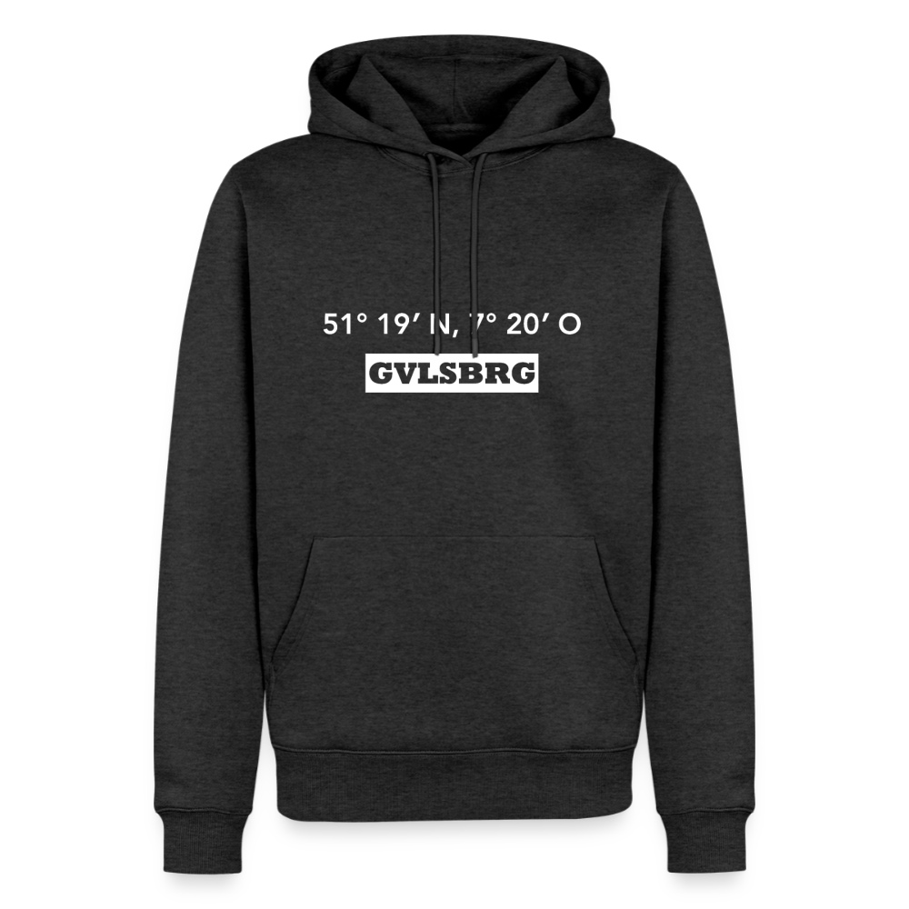 Hoodie Gevelsberg "GVLSBRG GPS" Bright Edition - Anthrazit meliert
