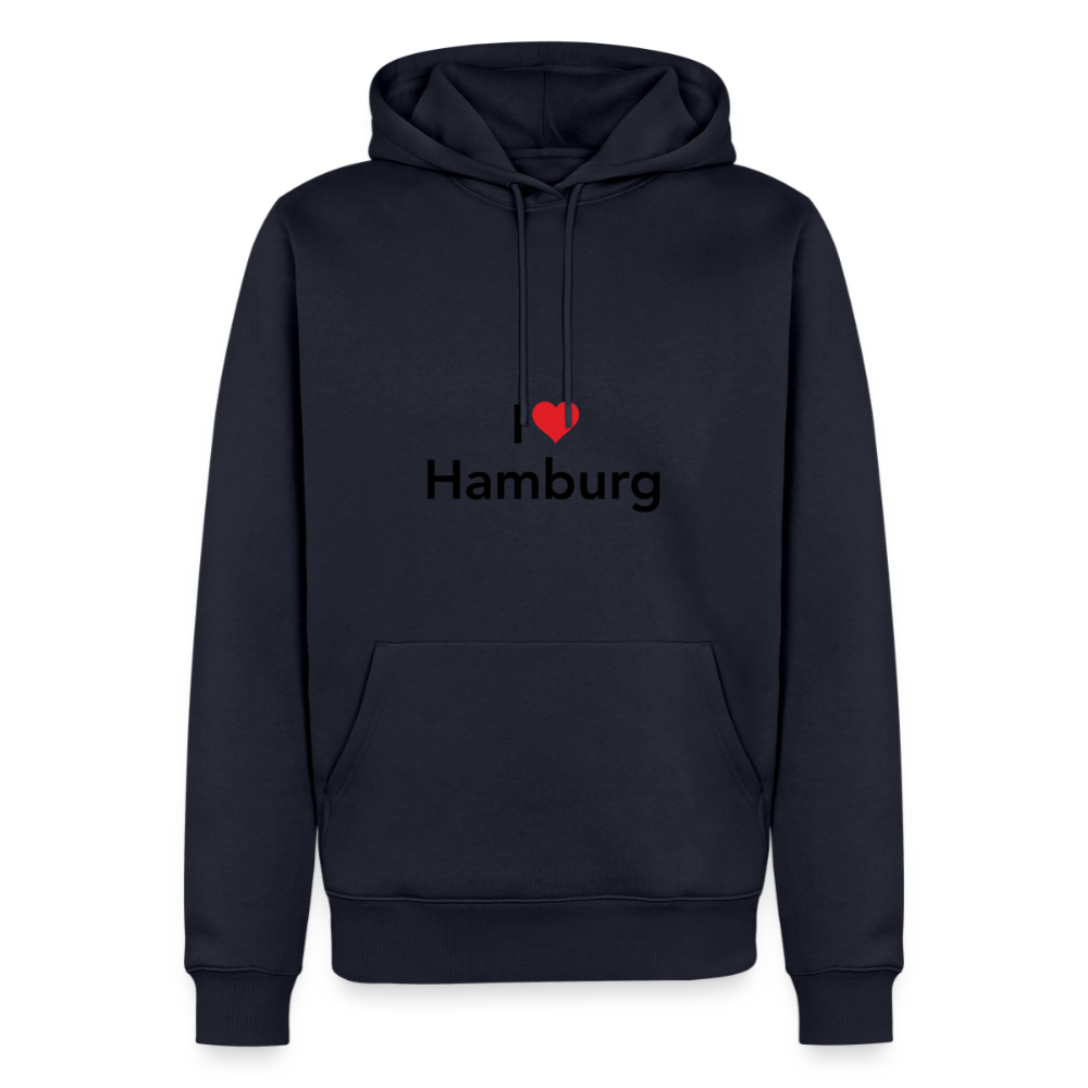 Hoodie "I Love Hamburg" Dark Edition - Navy