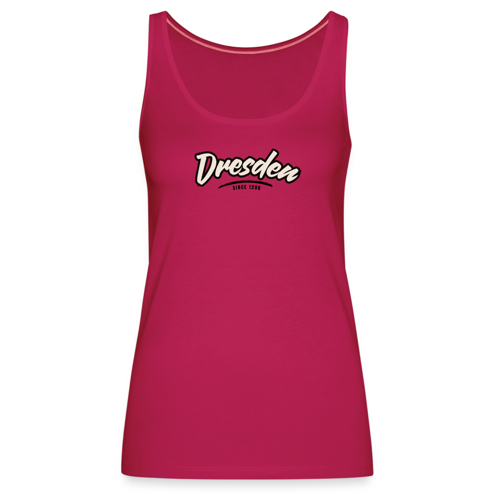 Tanktop Ladies Dresden "Graffiti Tag" - dunkles Pink